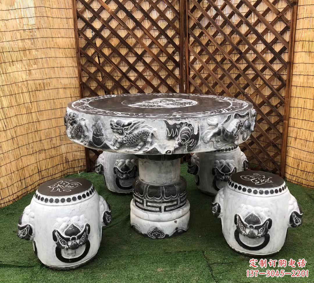 山西小区休闲创意石桌凳