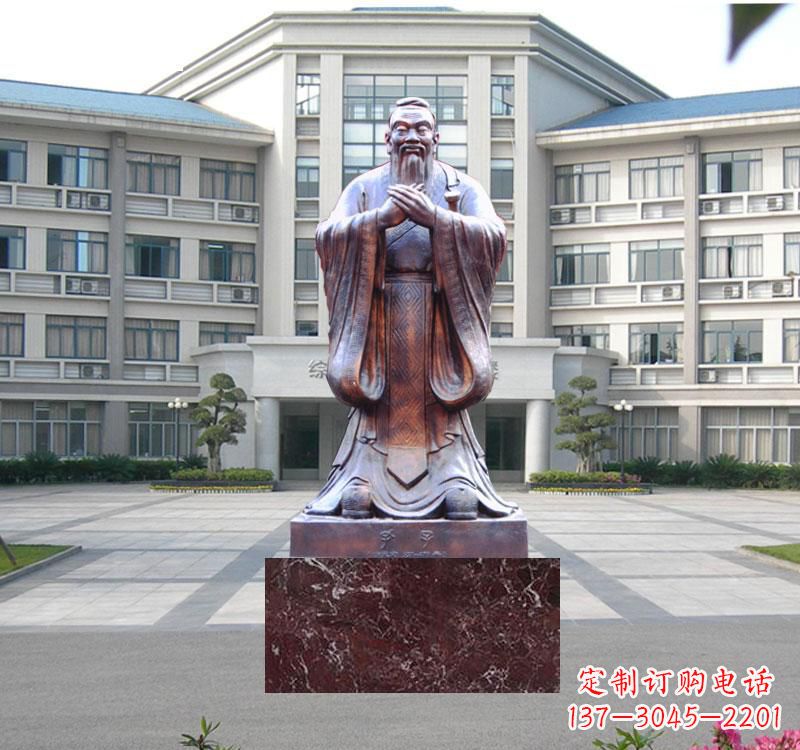 山西校园雕塑孔子 (2)