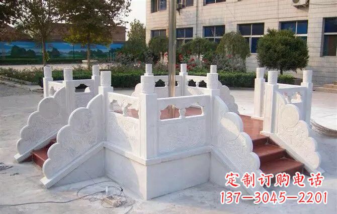 山西校园汉白玉升旗台