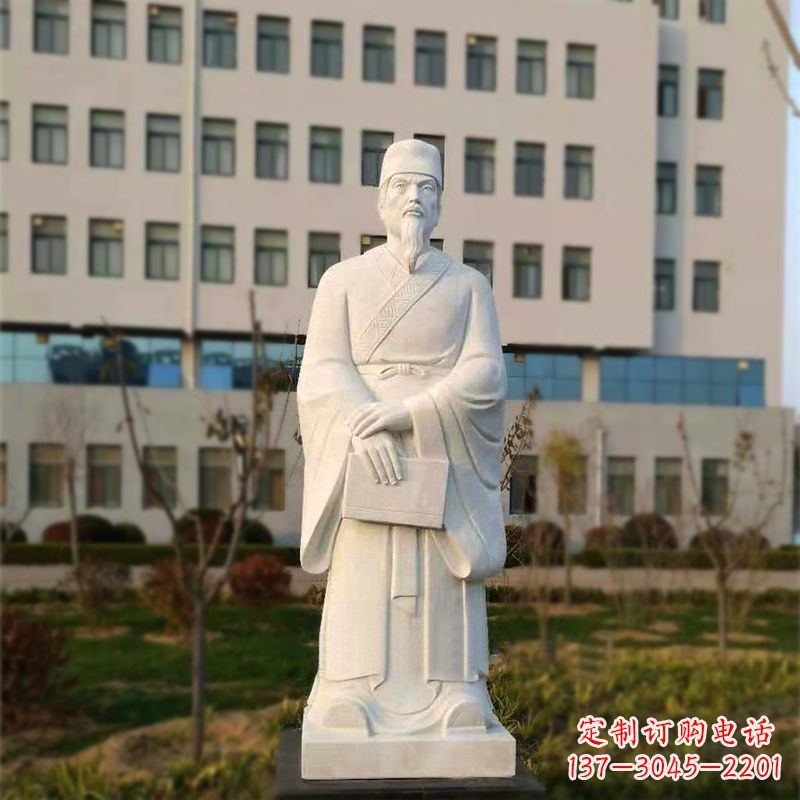山西校园名人汉白玉雕塑医院医学院古代著名人物雕像