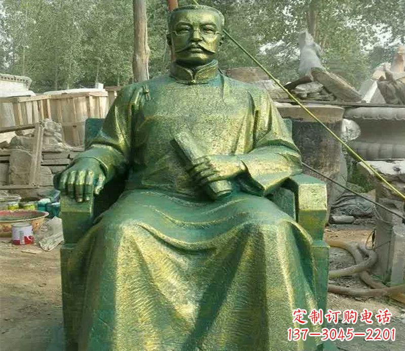 山西校园名人李大钊铜雕