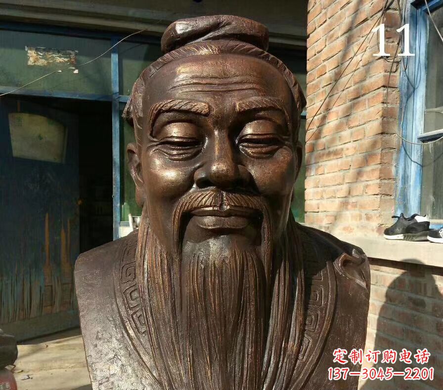 山西校园名人铜雕 人物雕塑