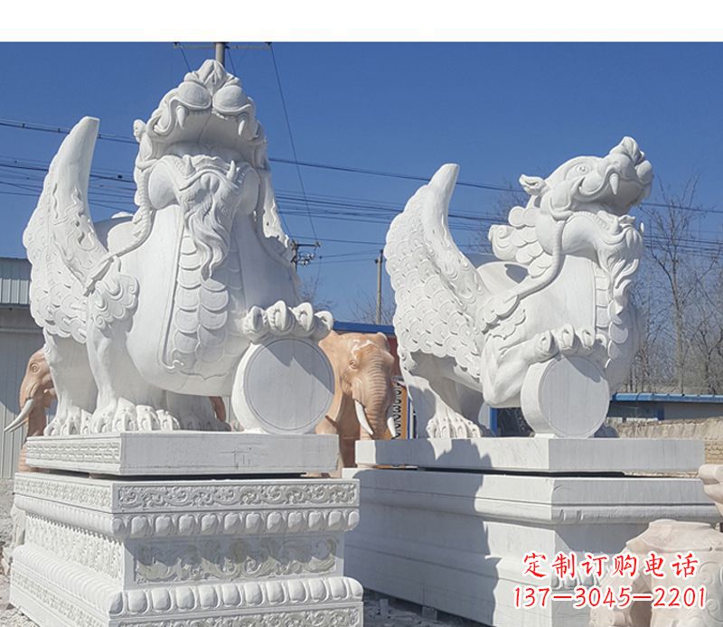 山西獬豸法院门口神兽石雕