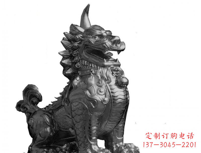 山西獬豸法院景观铜雕