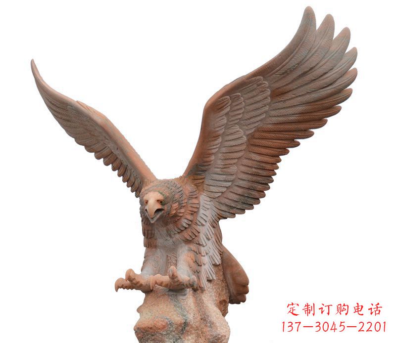 山西雄鹰展翅石雕