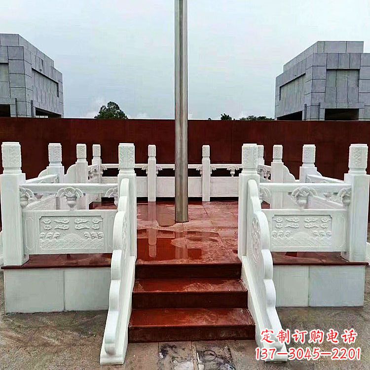山西学校石雕升旗台
