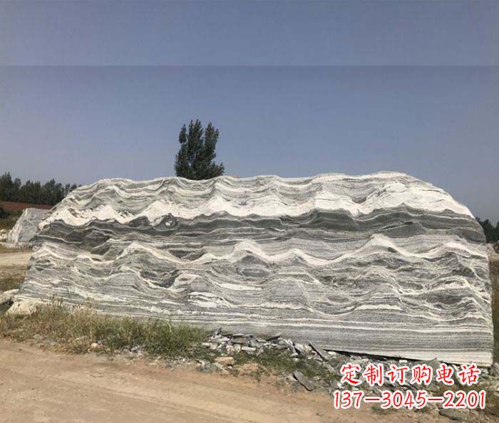 山西雪浪石假山公园景观石雕
