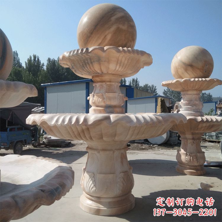 山西一米的喷泉石雕