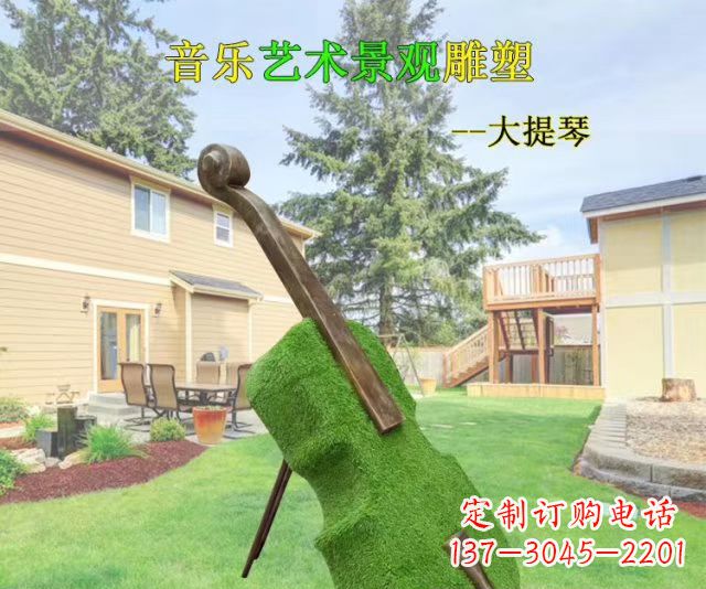 山西音乐艺术景观大提琴雕塑