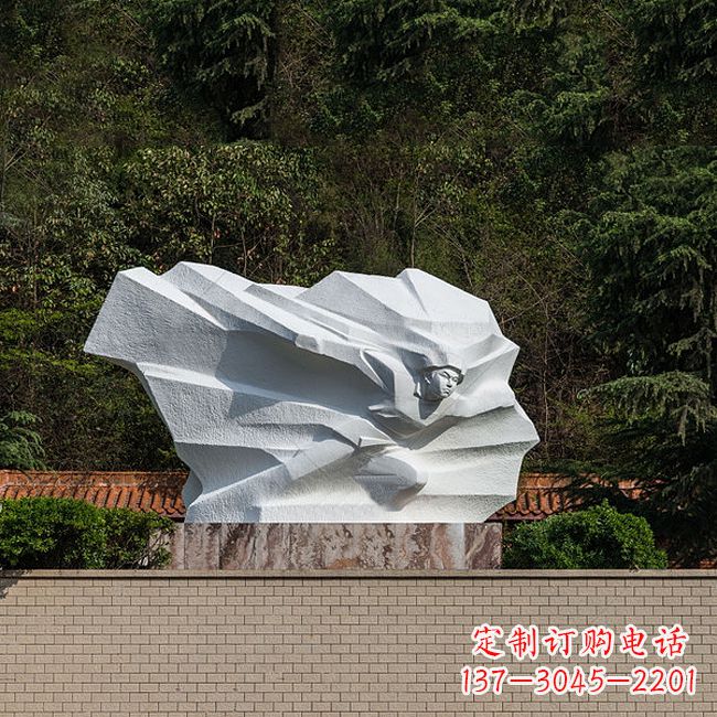 山西英雄人物黄继光景区景点汉白玉石刻雕塑