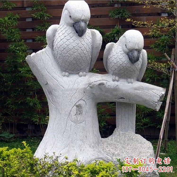 山西鹦鹉大理石雕塑