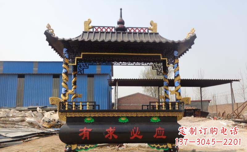 山西有求必应香炉寺庙铜雕