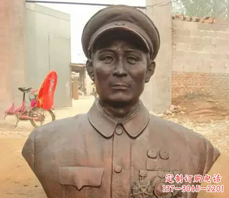 山西元帅名人胸像铜雕