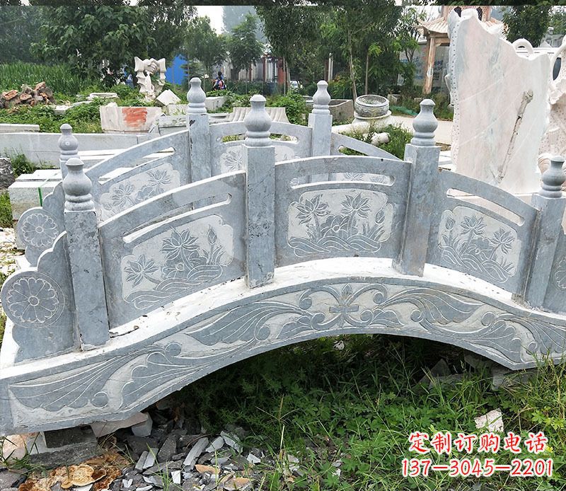 山西园林仿古石拱桥景观石雕 (3)