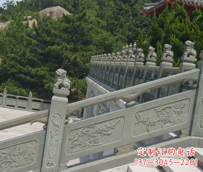 山西园林仿古石栏板景观石雕 (4)