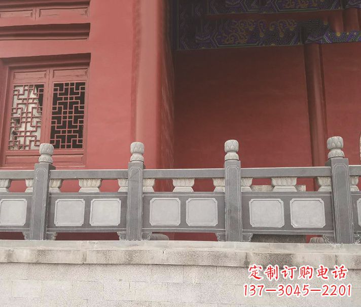 山西园林仿古石栏板景观石雕 (8)