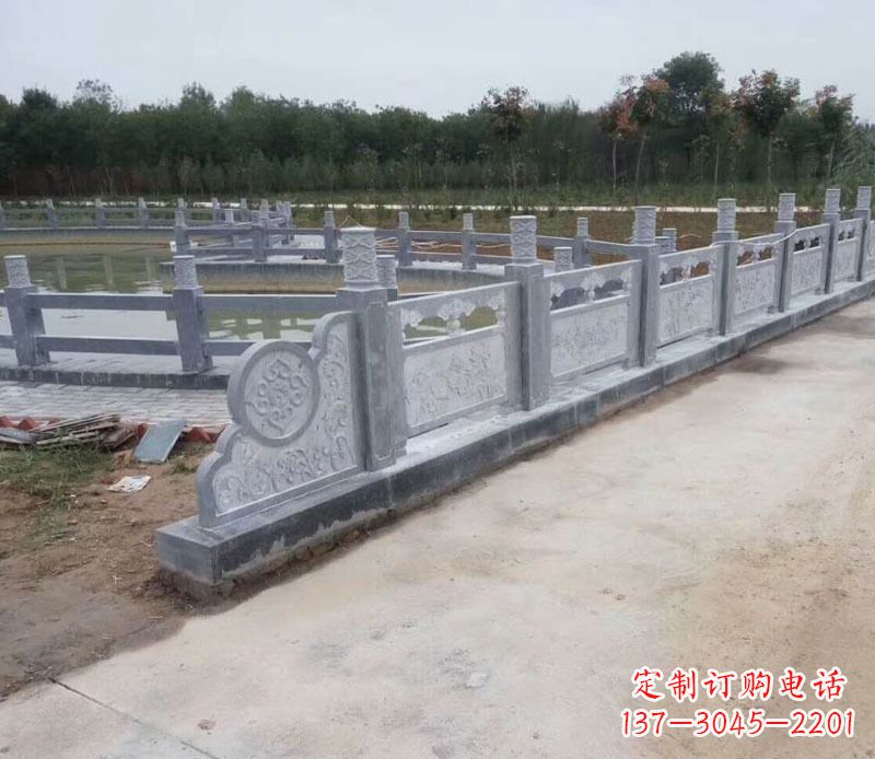 山西园林仿古石栏板景观石雕 (11)