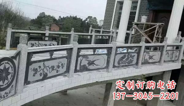 山西园林仿古石栏板景观石雕 (10)