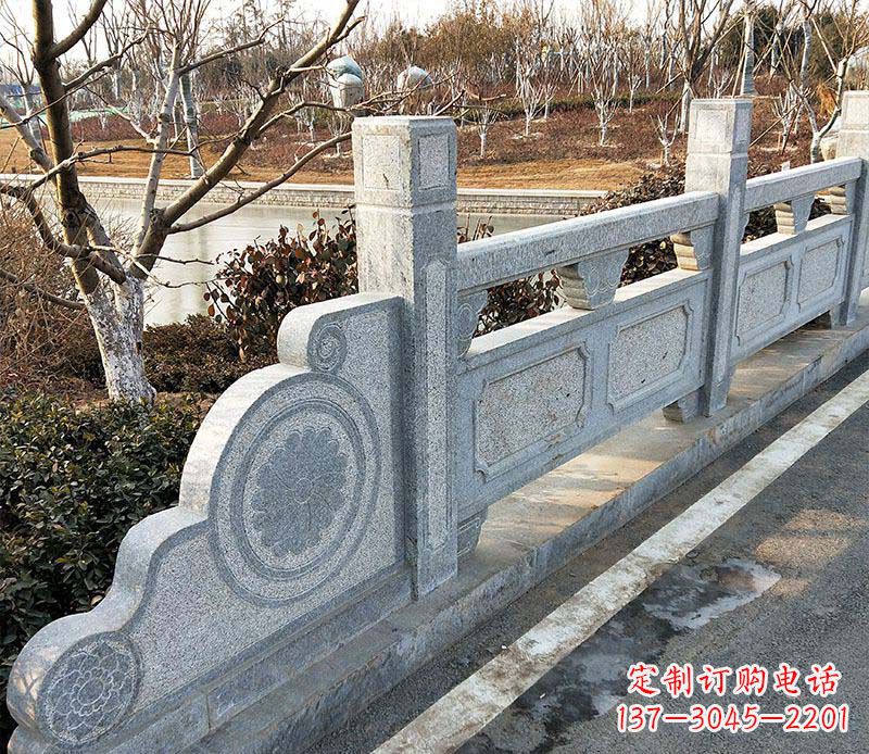山西园林仿古石栏板景观石雕_1