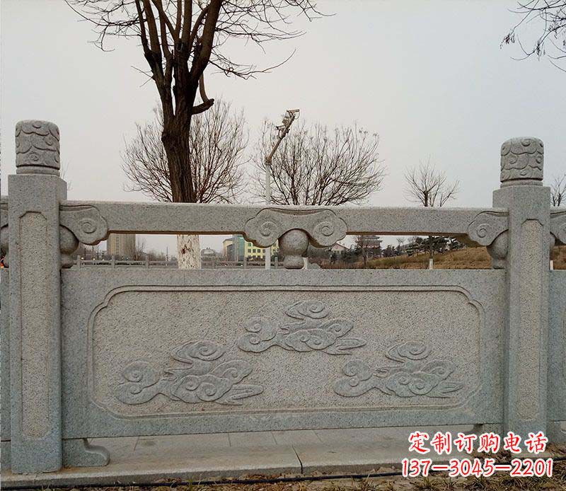 山西园林护城河石栏板景观石雕