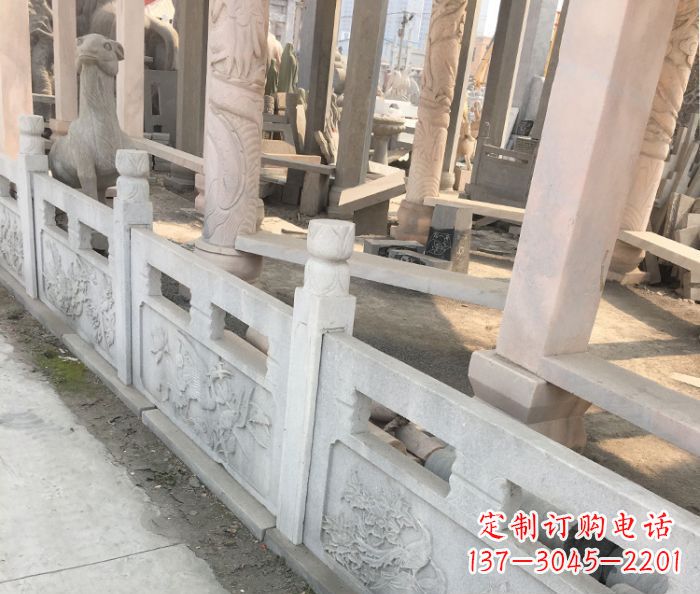 山西园林景观大理石浮雕栏板石雕