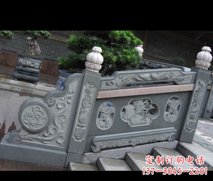 山西园林景观大理石栏板雕塑 (6)