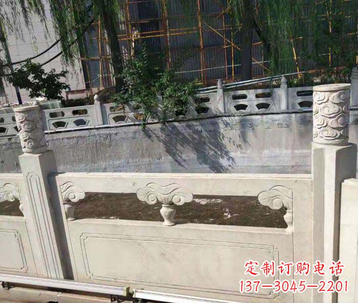 山西园林景观大理石栏板石雕 (6)