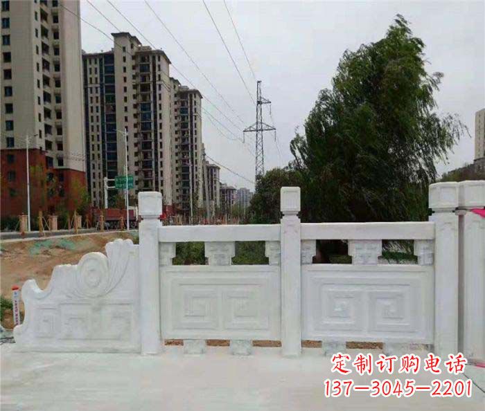 山西园林景观大理石栏板石雕 (5)