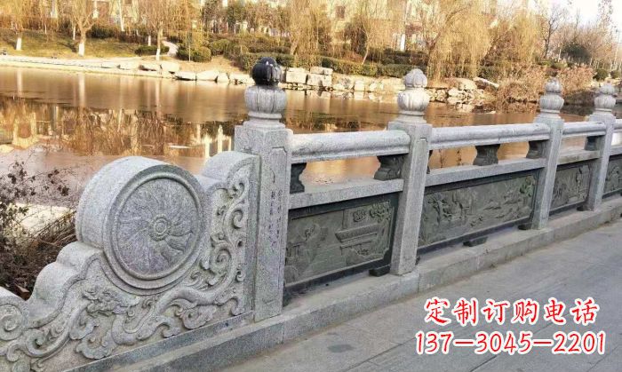 山西园林景观大理石栏板石雕 (10)