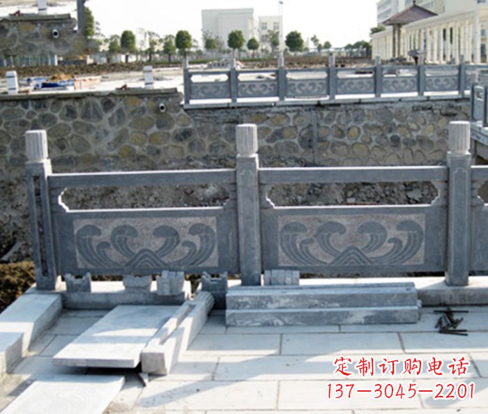 山西园林景观大理石栏板石雕 (11)