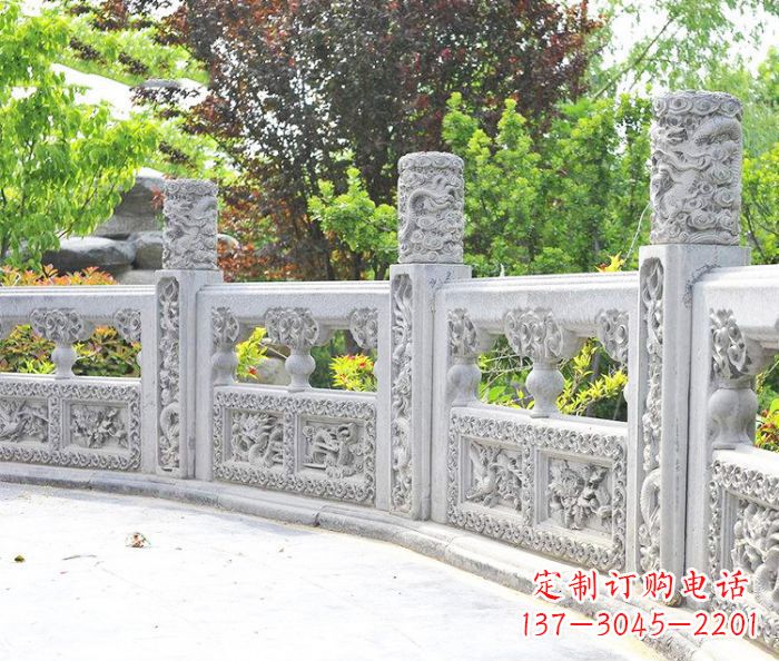 山西园林景观大理石栏板石雕 (9)