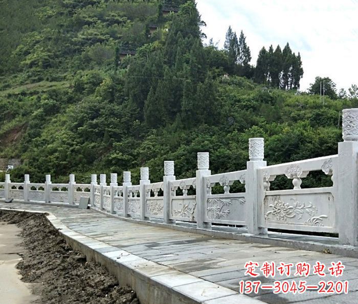 山西园林景观大理石栏板石雕_2