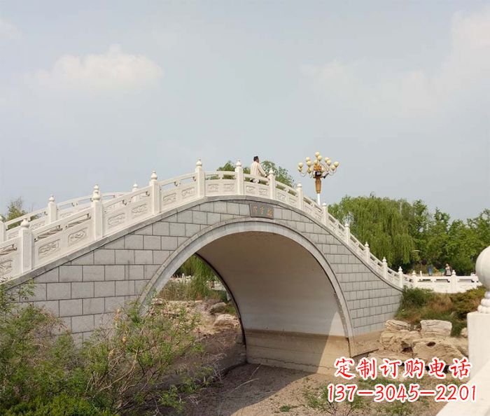 山西园林景观大理石桥栏板石雕 (6)