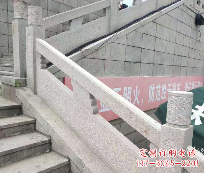 山西园林景观大理石桥栏板石雕_1 (2)