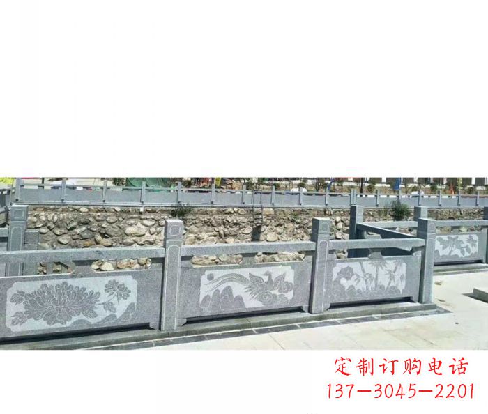 山西园林景观仿古石雕栏板 (5)