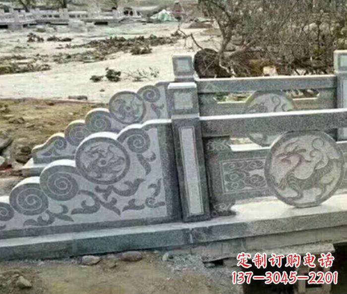 山西园林景观仿古石雕栏板 (10)