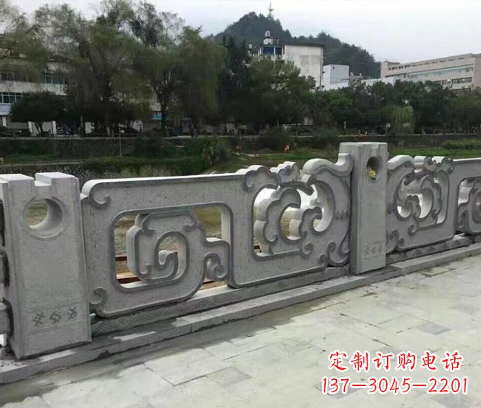 山西园林景观仿古石雕栏板_1