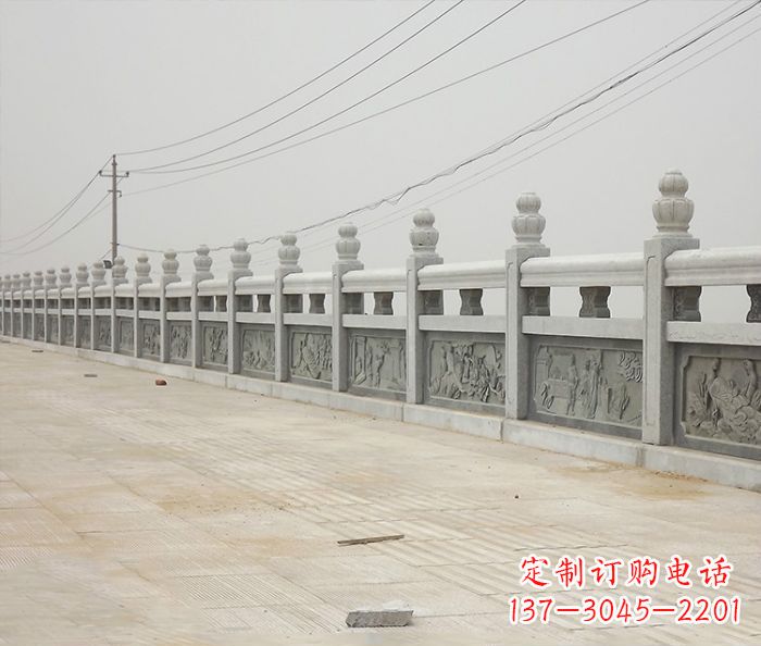 山西园林景观仿古石雕栏板_2