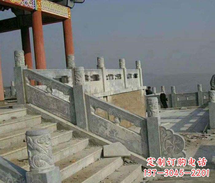 山西园林景观仿古石雕栏板