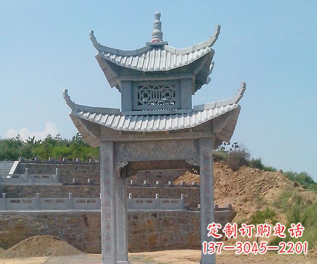 山西园林景观仿古石雕凉亭