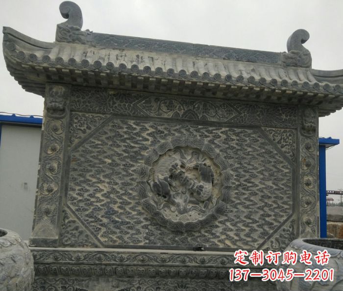 山西园林景观仿古石雕影壁