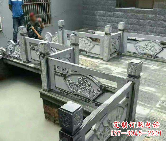 山西园林景观仿古石浮雕栏板 (4)