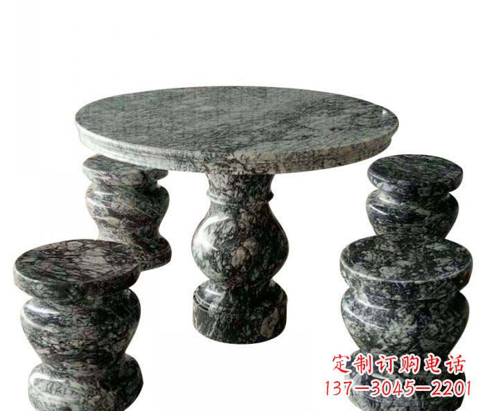 山西园林景观圆形石桌凳