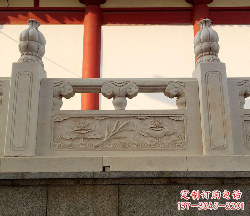 山西园林石浮雕栏板景观石雕 (2)