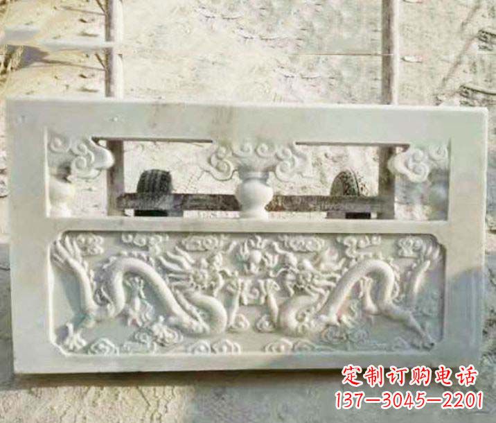 山西园林石浮雕栏板景观石雕