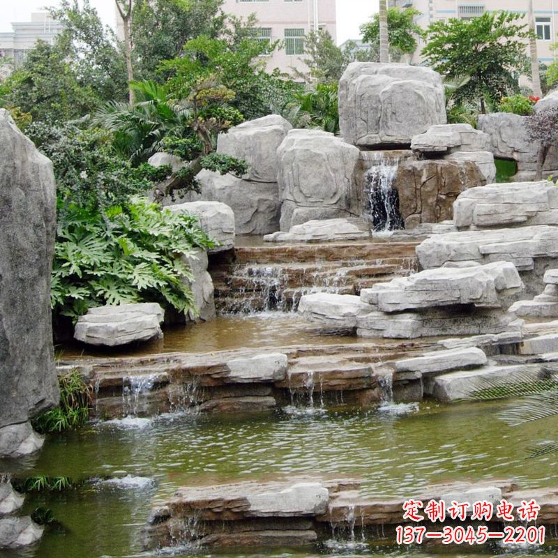 山西园林石头假山流水
