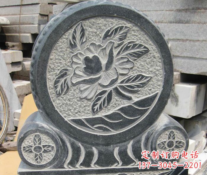 山西招财抱鼓石仿古石门墩