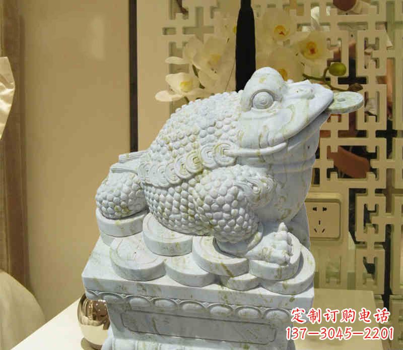 山西招财神兽金蟾石雕