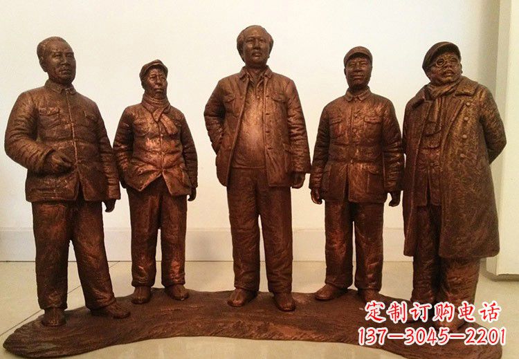山西中国近代伟人系列铜雕像