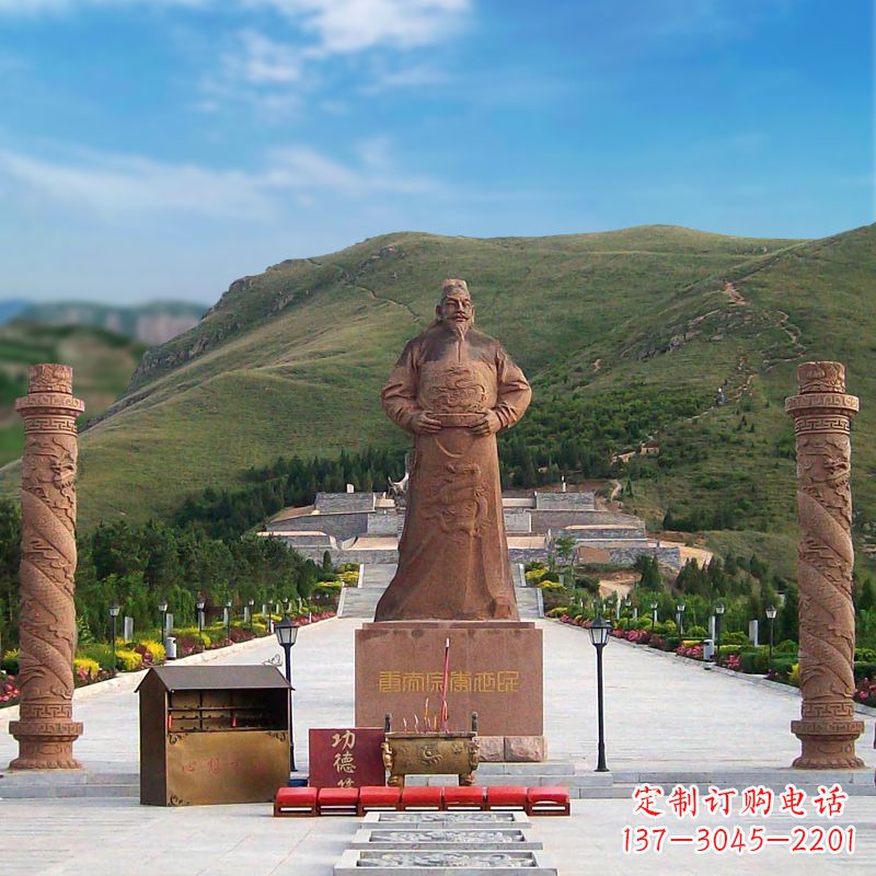 山西中国历史名人大型李世民景观雕塑